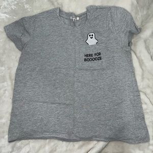 Here for the Booooze Ghost pocket tee